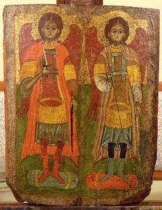 Archanges Michel et Gabriel, icône byzantine, période ancienne, Xe-XIe siècle