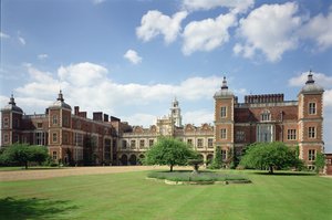 Extérieur de Hatfield House, Hertfordshire, construit entre 1607-12