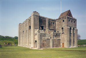 Vue extérieure du donjon, Château de Castle Rising, Norfolk, construit c.1138 - Unbekannt Unbekannt