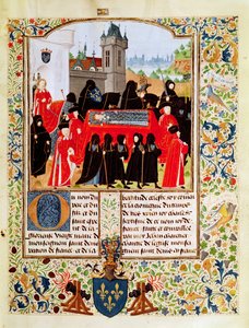 Funérailles de Charles VI de France en 1422 avec le duc de Bedford comme principal pleureur et des membres du Parlement parisien - Unbekannt Unbekannt