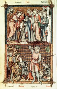 David et Goliath avec Saul par Le Bel de Breviare - Unbekannt Unbekannt