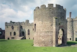 Château de Ludlow, Vue extérieure, École anglaise, construit entre 1066-1085, Shropshire, Royaume-Uni
