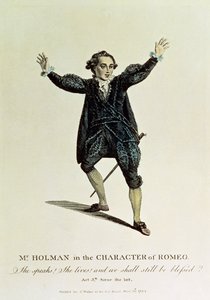 M. Holman dans le rôle de Roméo, publié en 1784