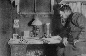 Otto Nordenskjöld à son bureau, Snow Hill, Antarctique - Unbekannt Unbekannt