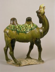Chameau chinois en poterie, dynastie Tang, VIIIe siècle