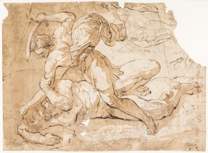 Recto : David et Goliath
