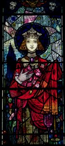 Sainte Élisabeth de Hongrie, par Harry Clarke de Dublin (1889-1931)