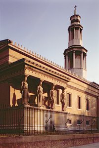 Église St. Pancras 1819-22, Charles Frederick Inwood, Londres, Royaume-Uni