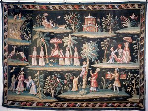 Tapisserie de style chinoiserie de John van der Bank, Soho Tapestry Works, début 18e siècle - Unbekannt Unbekannt