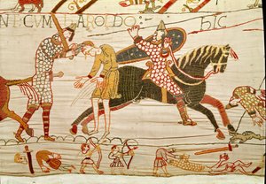 Les Normands tuent les hommes de Harold, Tapisserie de Bayeux