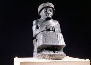 Gudea, Prince de Lagash, statue dédiée à Ningizzada, néo-sumérien, de Telloh, ancien Girsu, vers 2130 av. J.-C. - Unbekannt