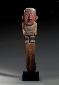 Un marqueur figuratif en bois Chimu, c.1100-1400 - Unbekannt