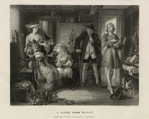Une scène de Midas, Grande-Bretagne, vers 1850 - Unbekannter Künstler