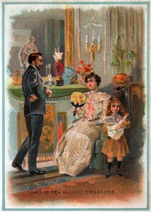 Un salon bourgeois. Un salon de classe moyenne. - Unbekannter Künstler