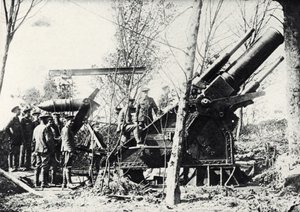 Un grand obusier britannique Première Guerre mondiale
