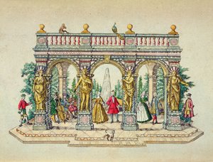 Une fête musicale dans un berceau, milieu du XVIIIe siècle