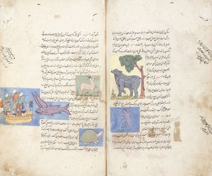 Une page du manuscrit persan "Aja