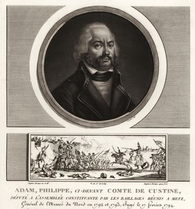 Adam Philippe, Comte de Custine, général révolutionnaire français, exécuté pour trahison en 1793 - Unbekannt