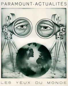 Publicité pour Paramount-news : les caméras sont « les yeux du monde » - Unbekannter Künstler