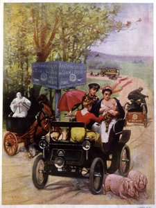 Publicité de Wilhio pour les automobiles de Dion Bouton France fin du 19e siècle