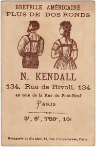 Épaule américaine plus dos rond, publicité pour le Kendall