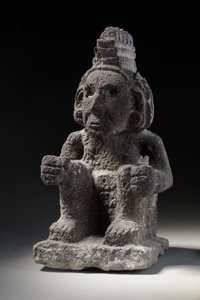 Figure en pierre aztèque de Macuilxochitl, c.1200-1521 - Unbekannt