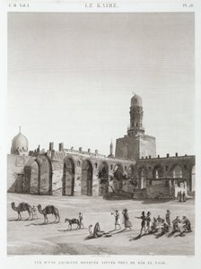 Une ancienne mosquée près de Bab el-Nasr, Le Caire, Égypte, vers 1798