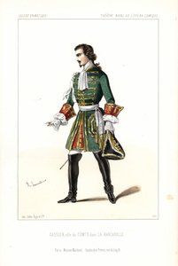 Basse-baryton Édouard Gassier dans le rôle du Comte dans "La Barcarolle" d