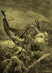 Bataille de Hastings - mort de Harold II (gravure) - Unbekannter Künstler