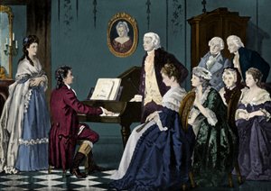 Beethoven jouant chez Wolfgang Amadeus Mozart