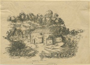 Biddulph - Knypersley Mill: lithographie