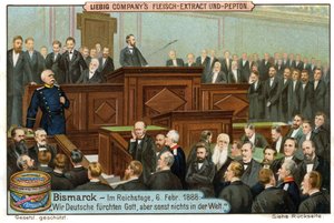 Bismarck au Reichstag - Unbekannter Künstler