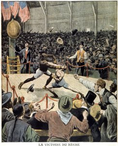 Le boxeur Jack Johnson remporte le titre mondial