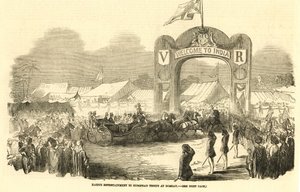 Caleche britannique à Bombay, vers 1800 (illustration)