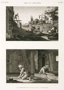 Charpentiers et menuisiers, Égypte, vers 1798