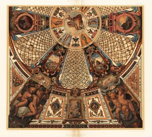 Peinture de plafond dans la Galerie des Offices, Florence