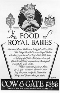 Cow & Gate Milk Food, la nourriture des bébés royaux
