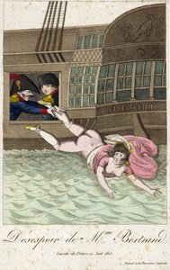 DÉSESPOIR DE MME BERTRAND 1815 (gravure) - Unbekannter Künstler