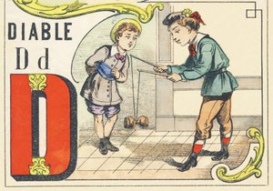 D : diable - Alphabet des jeux, c.1890