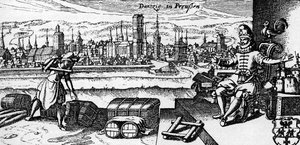 Danzig / Gdansk - vue de la ville, c. 1700 - Unbekannter Künstler