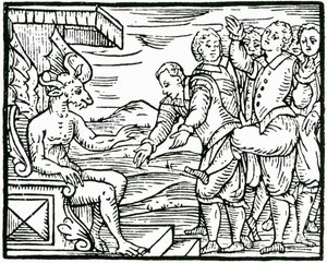 Représentation de la sorcellerie. 16ème siècle (gravure) - Unbekannter Künstler