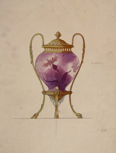 Design pour un Brûle-Parfum en Verre Art Nouveau Monté, Maison de Carl Fabergé