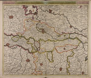 Ducatus Mantuensis : in qua sunt ducatus Guastallae principatuum Castiglionae Solverinae Bosolae et Sabbionettae nec non Mirandolae ducatus : cum ommibus adjacentibus provinciis - Unbekannter Künstler