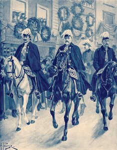 Édouard VII dans le cortège funèbre de la reine Victoria - Unbekannter Künstler