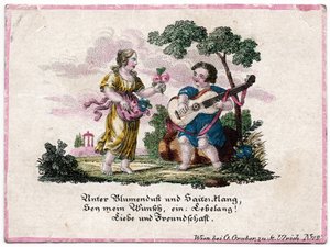 Éphémère parfum floral et son de corde, Vienne, c.1820