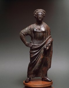 Civilisation étrusque : « jeune femme » Sculpture en bronze, sd - Unbekannt