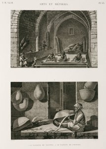 Fabrication de nattes et de paniers, Égypte, vers 1798 - Unbekannt