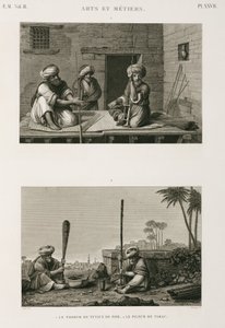 Fabrication, autres, fabricants de tiges de pipe et pilonneurs de tabac, Égypte, vers 1798