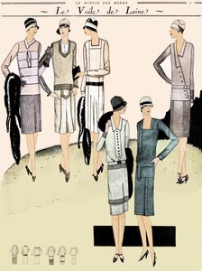 Robes de mode au printemps 1928 - Unbekannter Künstler
