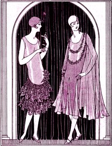 Mode : robes de soirée en mai 1925 - Unbekannter Künstler